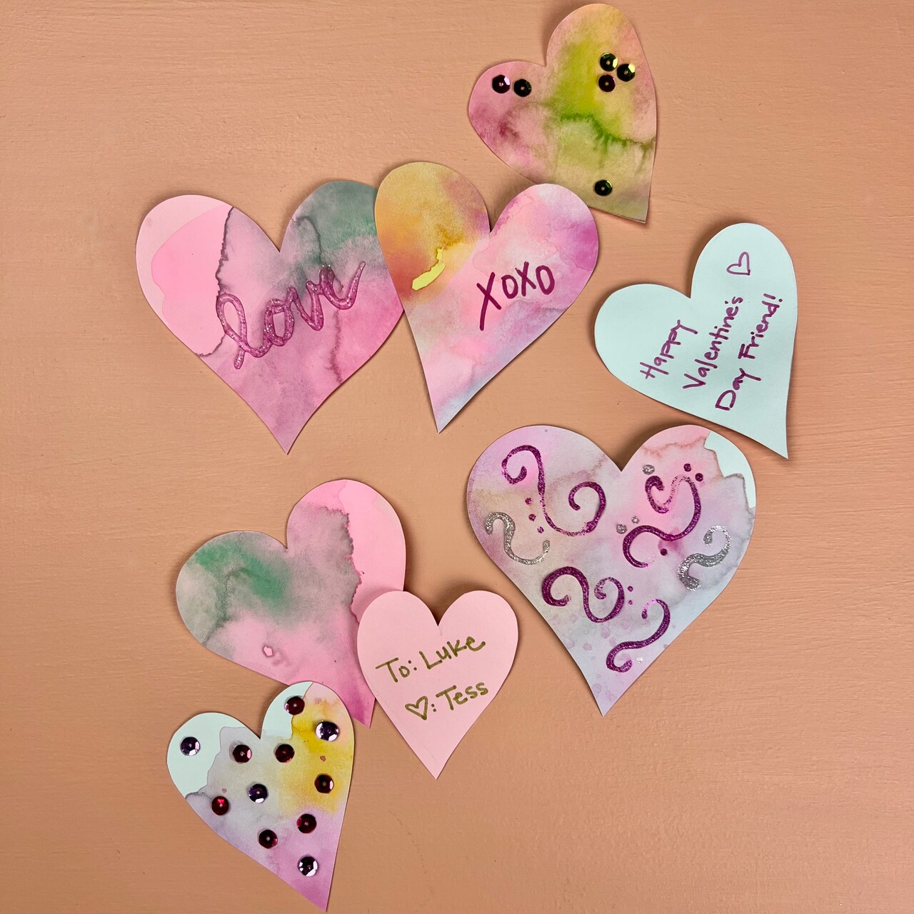 Kids Club: Watercolor Valentines