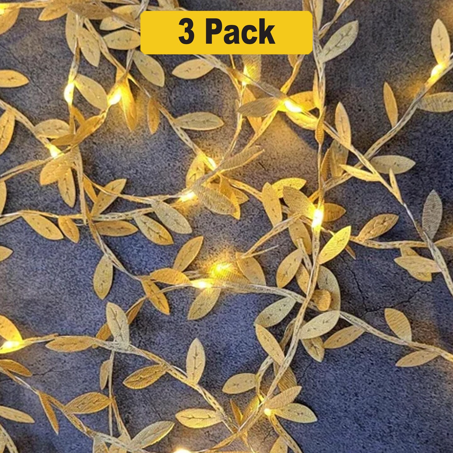 20 LED Botanical Vine String Lights — Battery Operated for Indoor & Outdoor