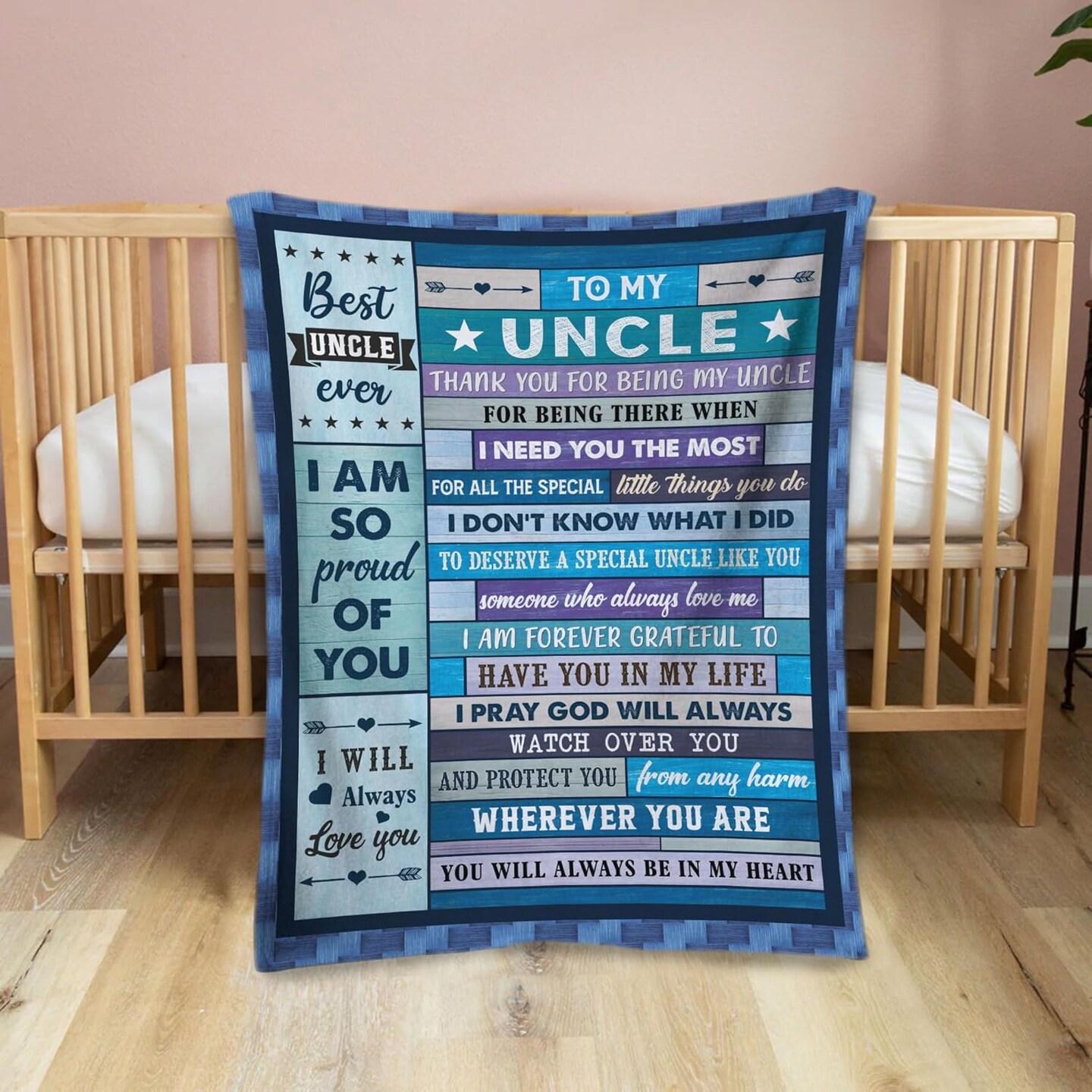 to My Uncle Gifts Blanket from Niece Nephew for Uncle, Uncle Blanket, Gift for Uncle Blanket Soft Fleece Flannel Throw Blanket, Uncle Gifts, Keepsake Uncle Gift for Christmas Birthday