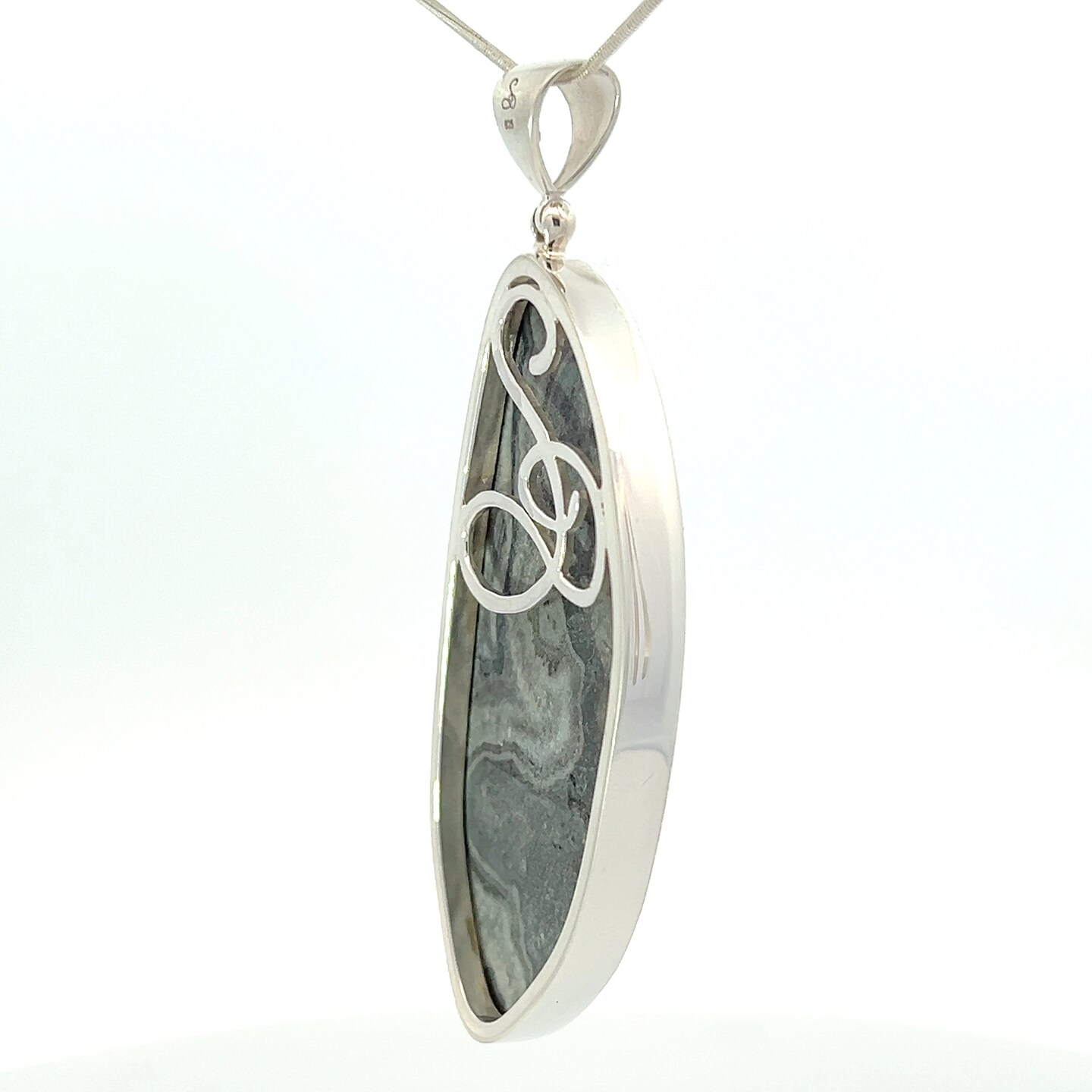 Stones Desire Rhyolite Stone Pendant Necklace (22") product 5