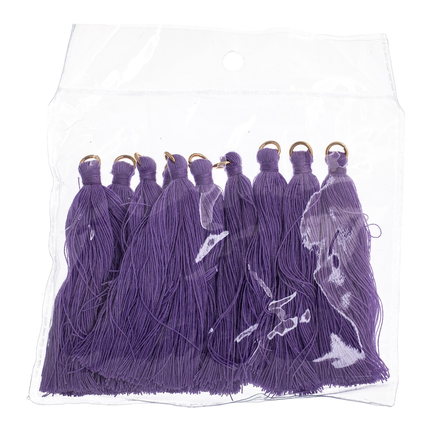John Bead 2.25in Poly Cotton Tassels, 10pcs