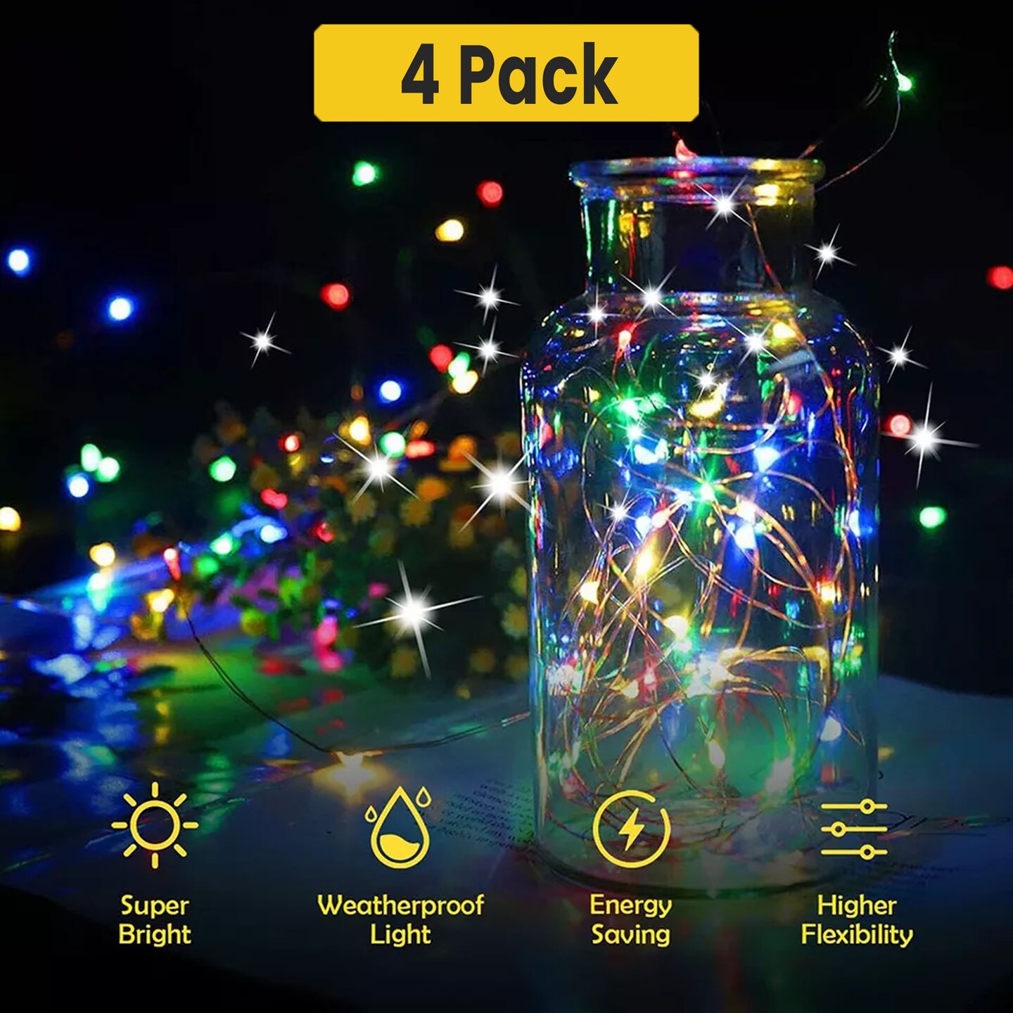 Christmas Waterfall LED Tree Lights Plug In