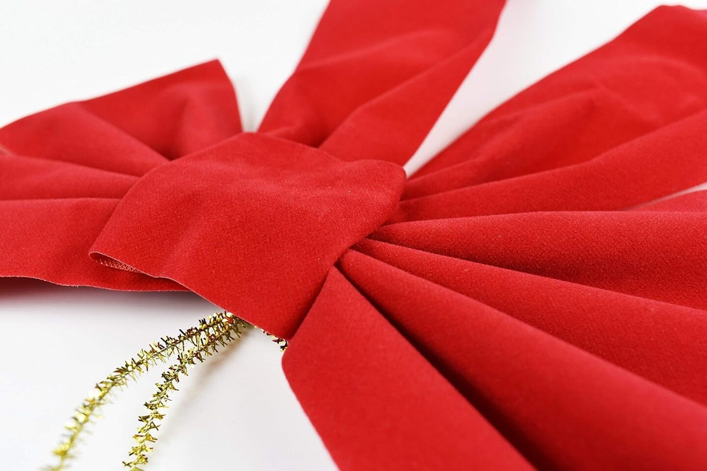 Red Velvet Christmas Bow 9-inch X 16-inch 4 Pack of Holiday Bows