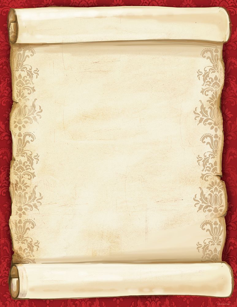 Great Papers! Holiday Stationery Letterhead, Christmas Scroll, 8.5&#x22;x11&#x22;, Printer Friendly, 80 sheets