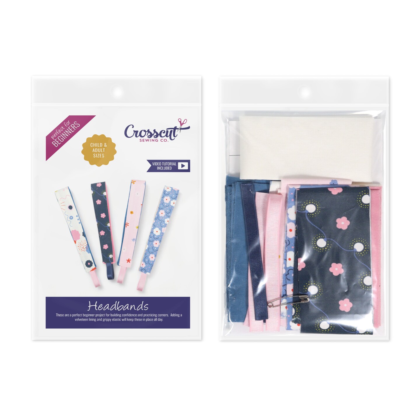 Crosscut Sewing Co.® Headband Sewing Project Kit for Beginners