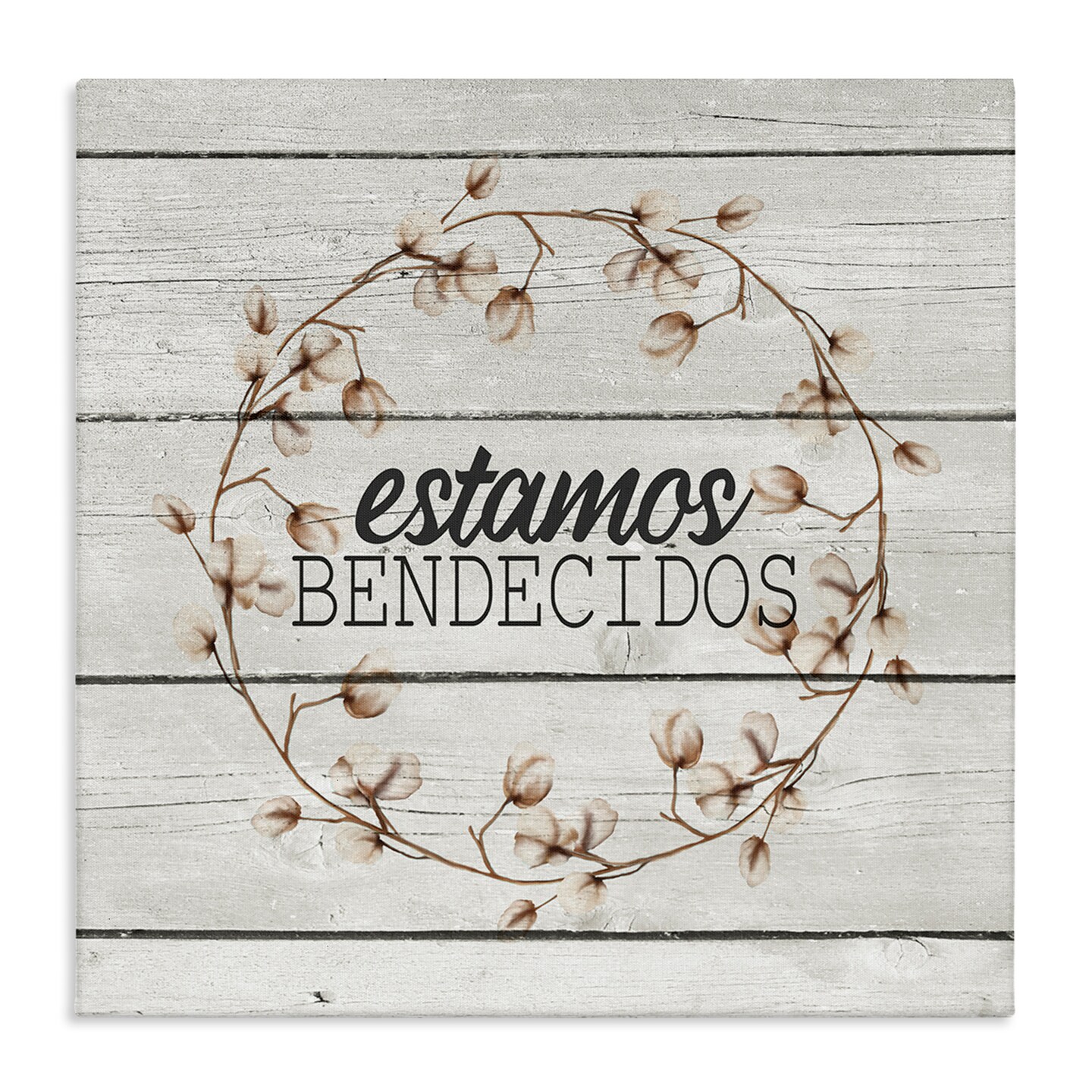 Stupell Industries Estamos Bendecidos con Algod&#xF3;n Canvas Wall Art