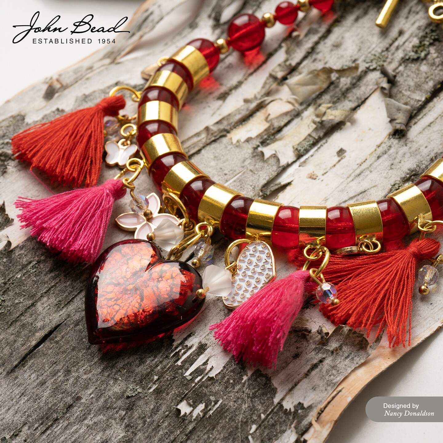 John Bead 1in Poly Cotton Tassels, 10pcs
