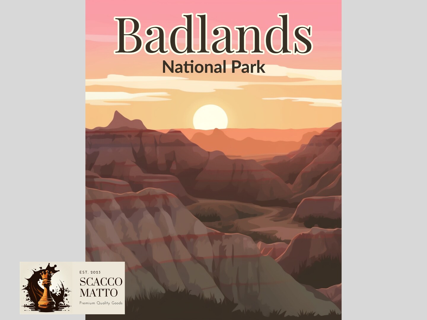 Badlands National Park Art Poster product 6