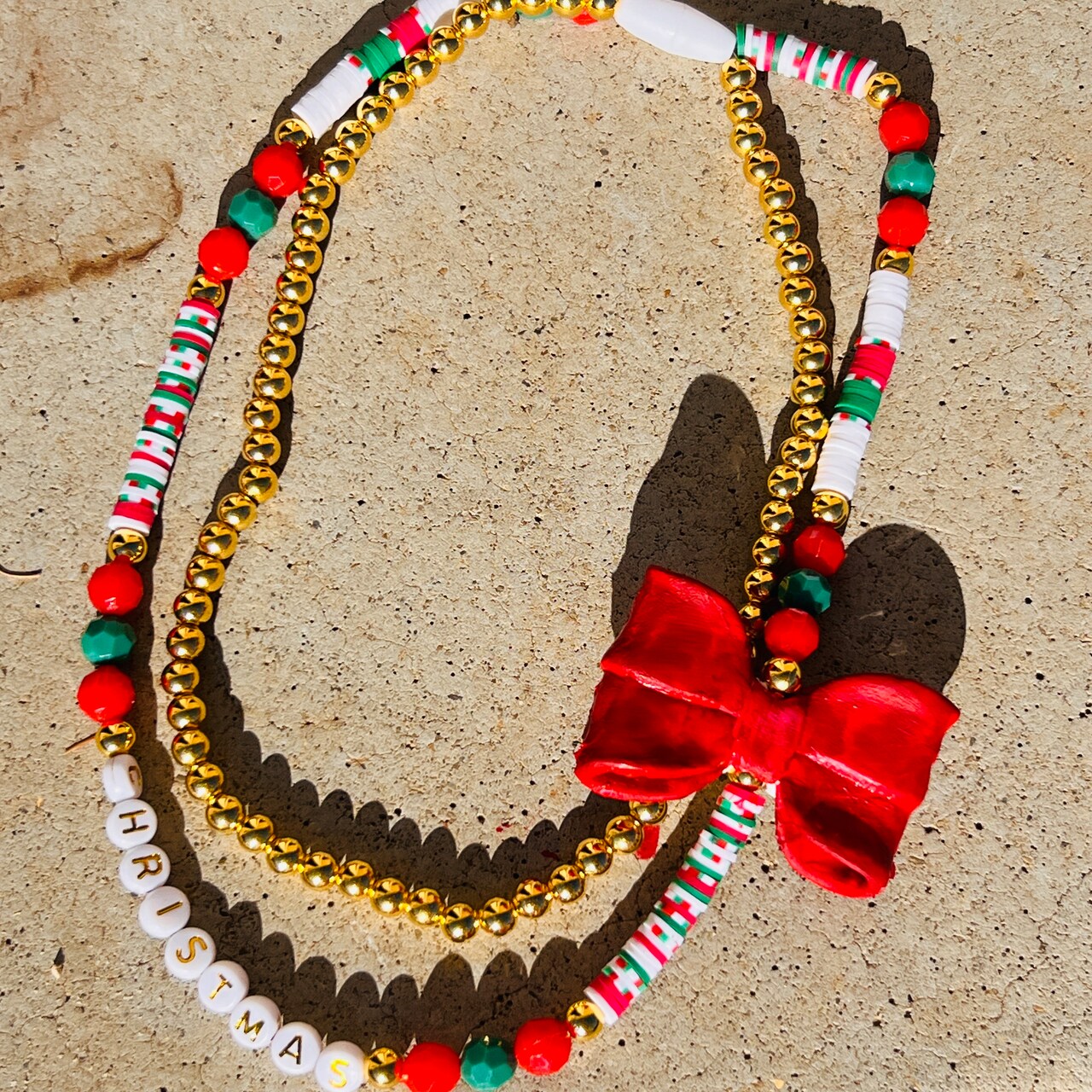 Kids Club: Layered Christmas Necklace