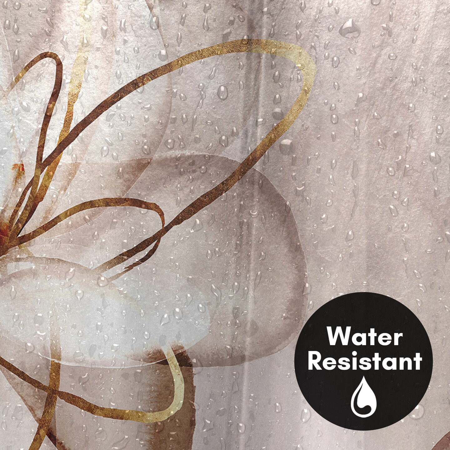 Transparent Beauty I by PI Creative Art Shower Curtain 71" x 74"