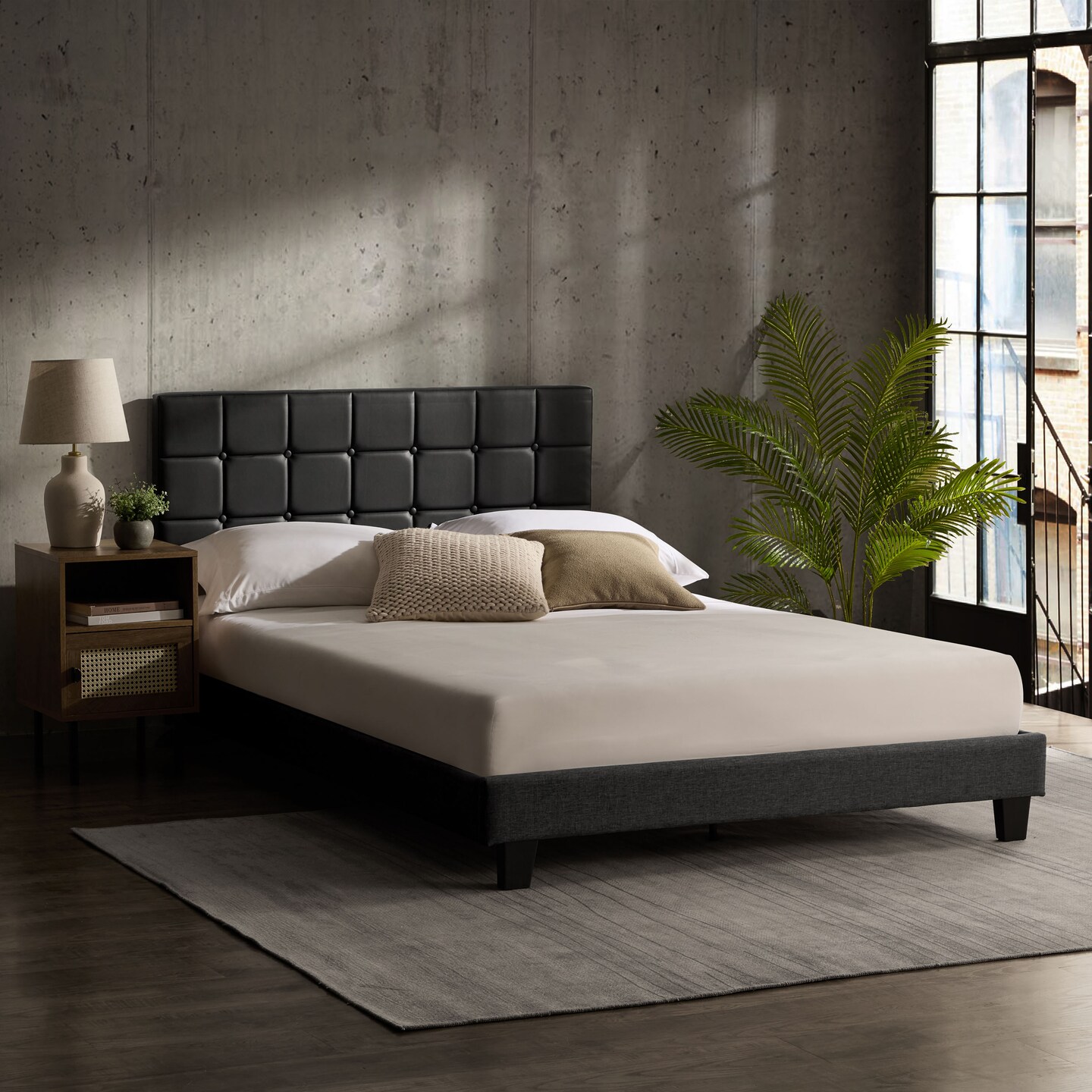 Nestl Button Tufted Upholstered Headboard