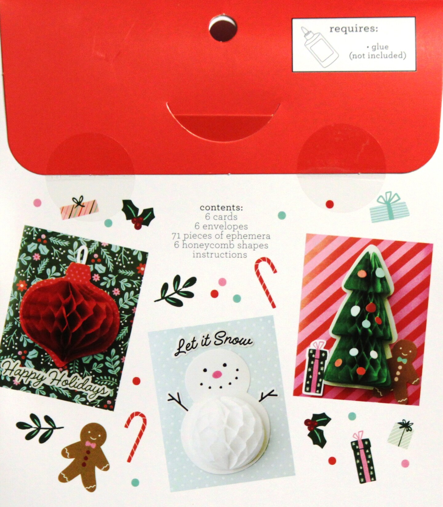 DCWV Christmas Honeycombs Card Kit