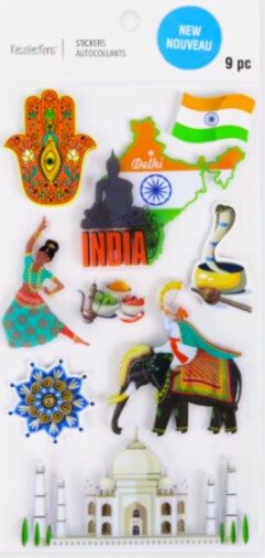 Recollections India Dimensional Stickers