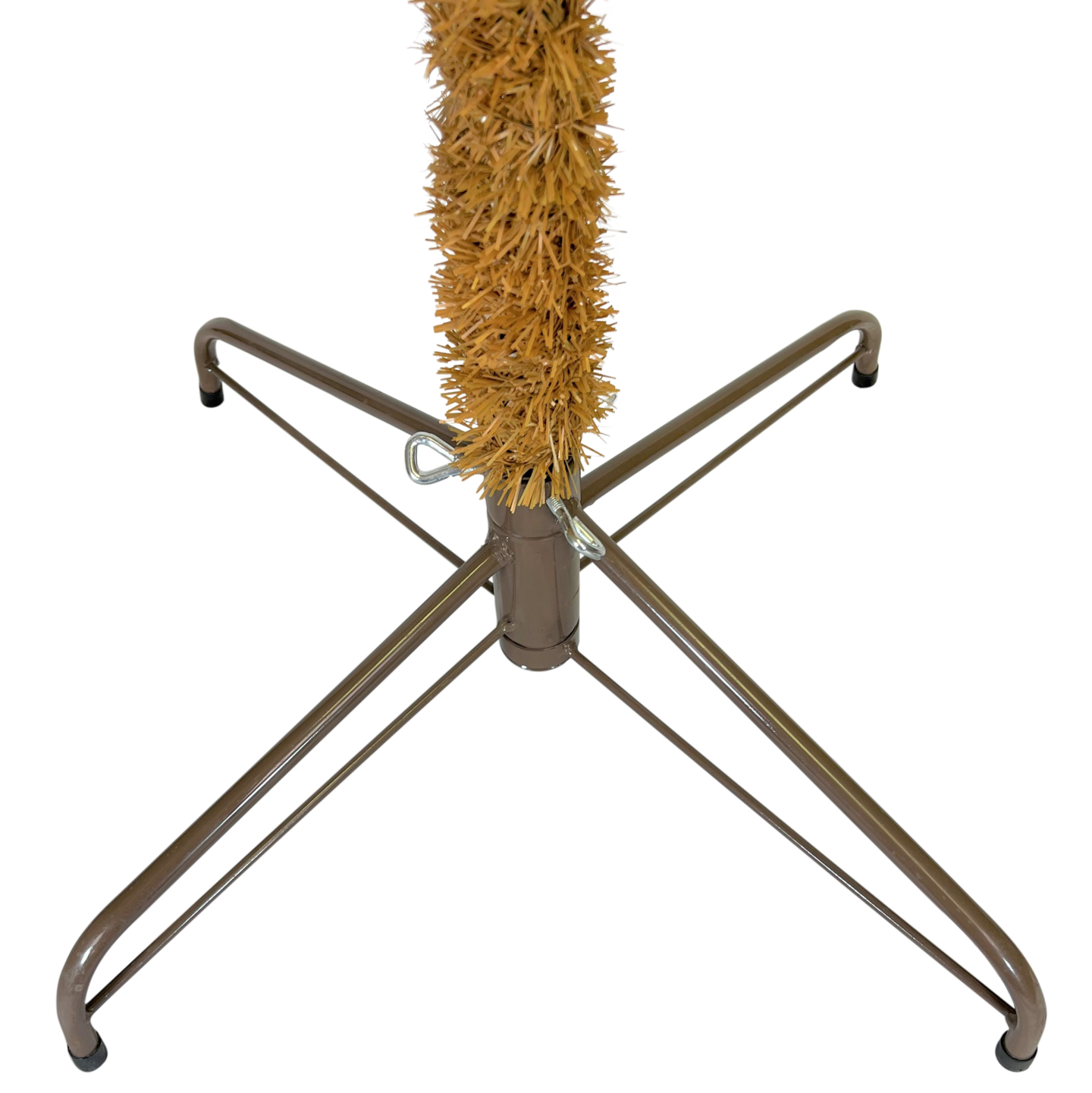 Tree Buddees 7 Foot Tall Prelit Palm Tree Christmas Tree with Sand Colored Skirt & 100 White LED Lights