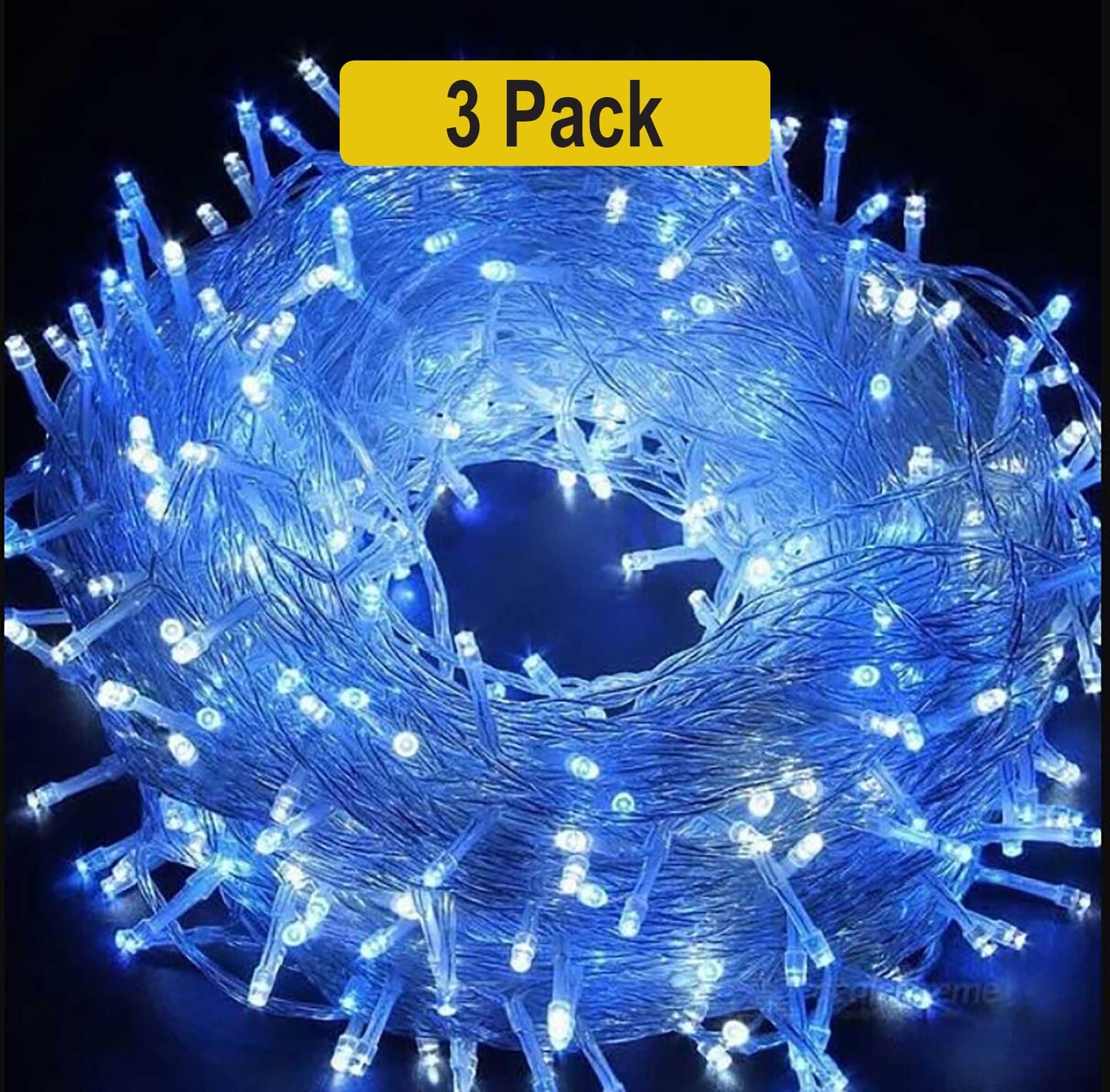 Black Wire LED String Lights – 100 LEDs, Multifunction, Cool-Touch, Halloween & Events