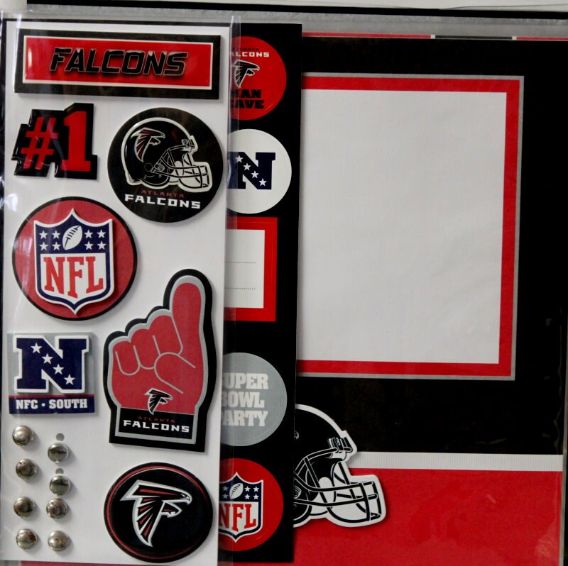 NFL Atlanta Falcons Complete 8 x 8 Officially Licensed Scrapbook