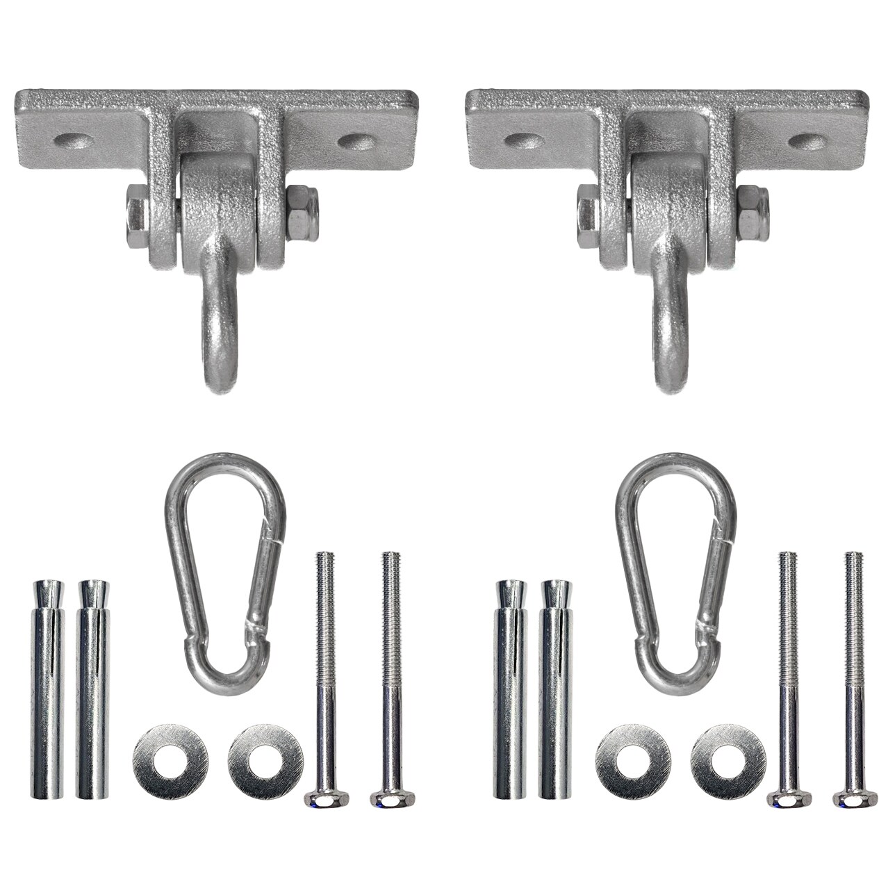 Heavy Duty Permanent Swing Hanger Brackets Set for Indoor and Outdoor Use