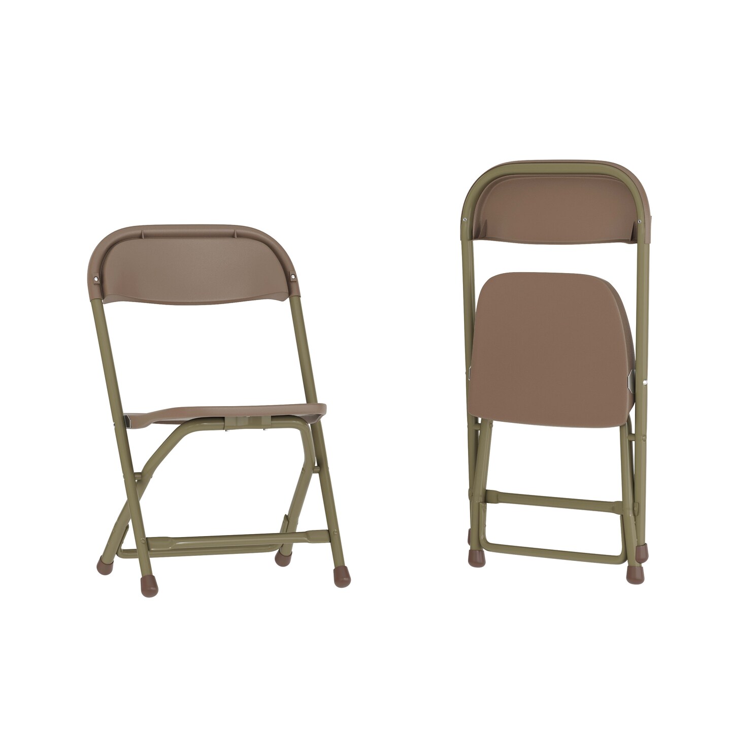 Emma and Oliver 2 Pack Kids Plastic Folding Chair Daycare Home School Furniture