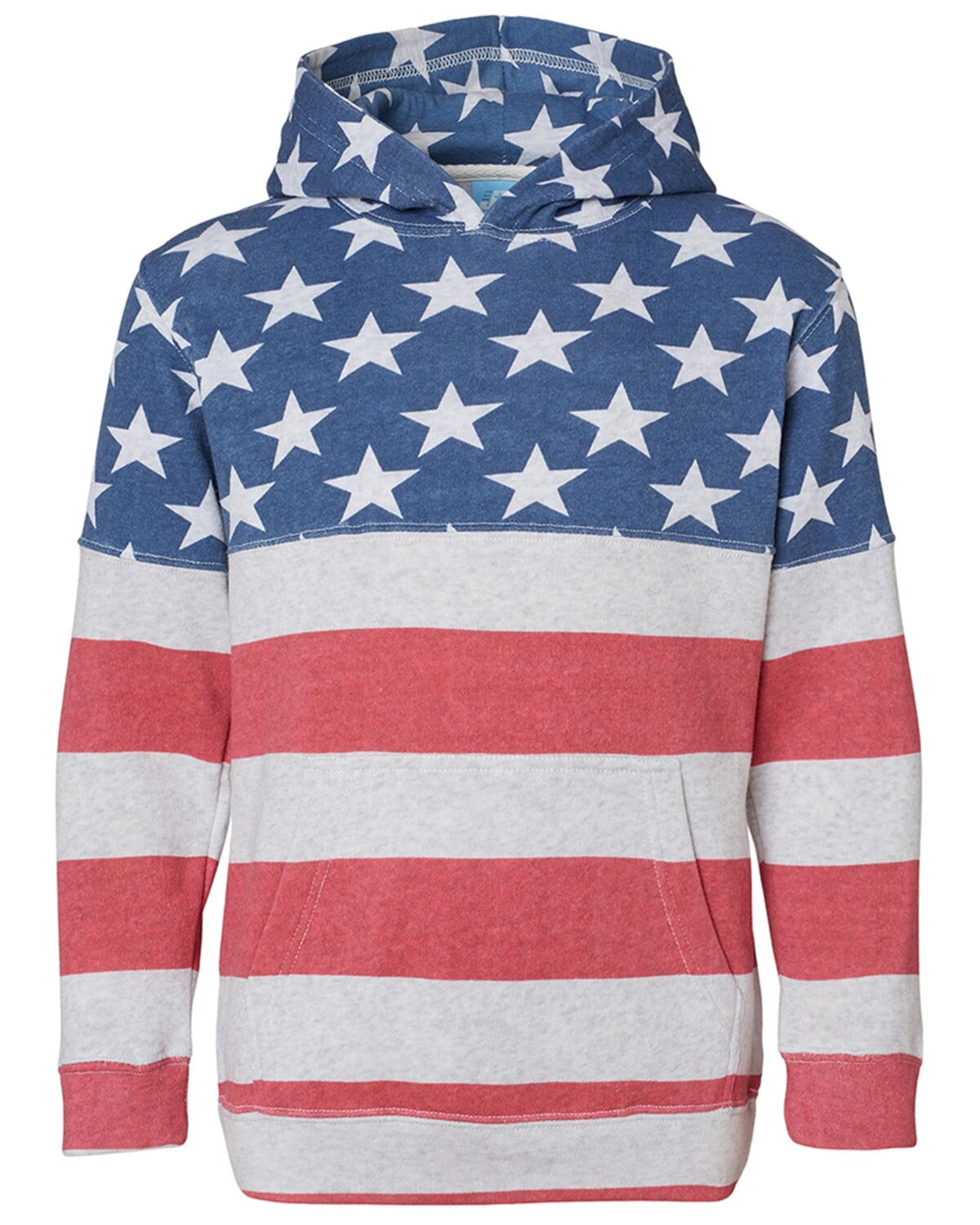 J America&#xAE; Youth Triblend Pullover Hooded Sweatshirt