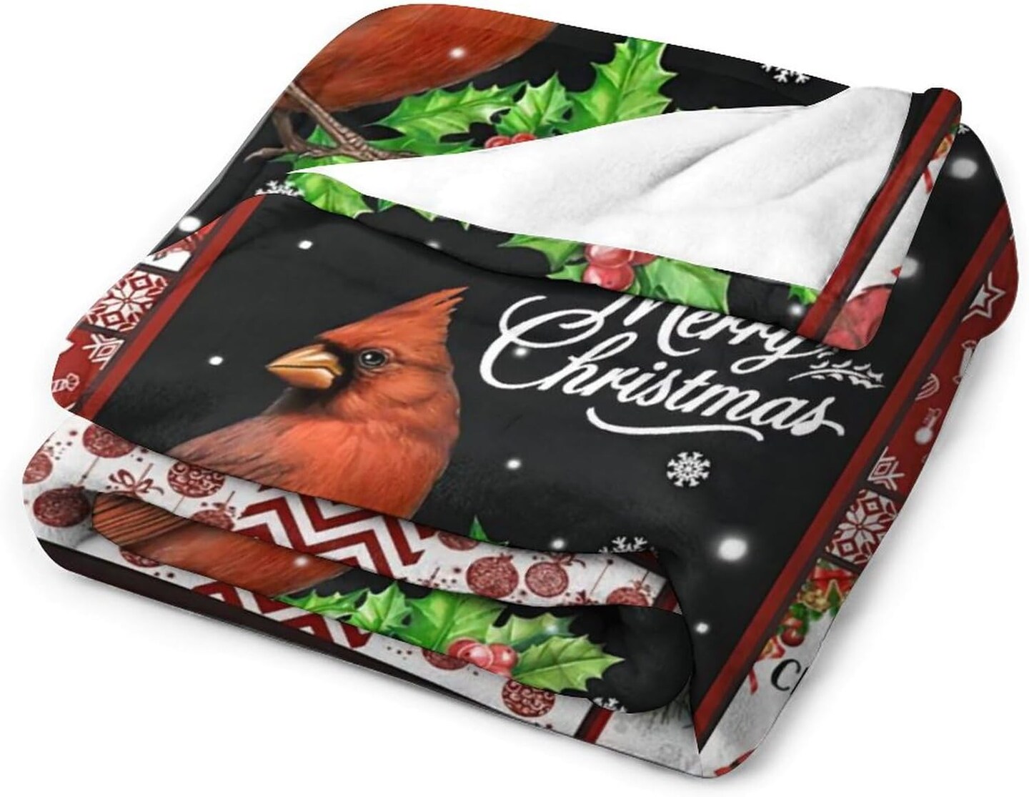 Cardinal Bird Blanket Christmas Blanket Cardinal Gifts Christmas Throw Blanket for Kids Adults Soft Warm Cozy Fleece Blanket for Couch Sofa ​Bed 40"x50"
