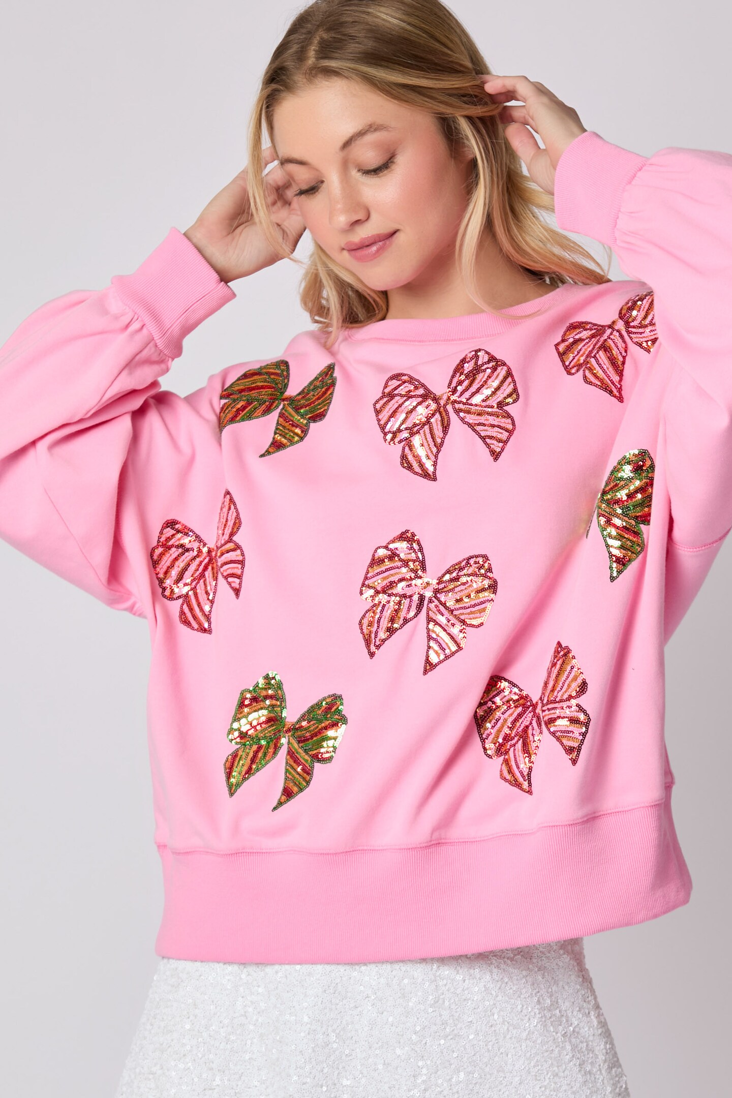 Christmas Multi Color Oversized Sweatshirts