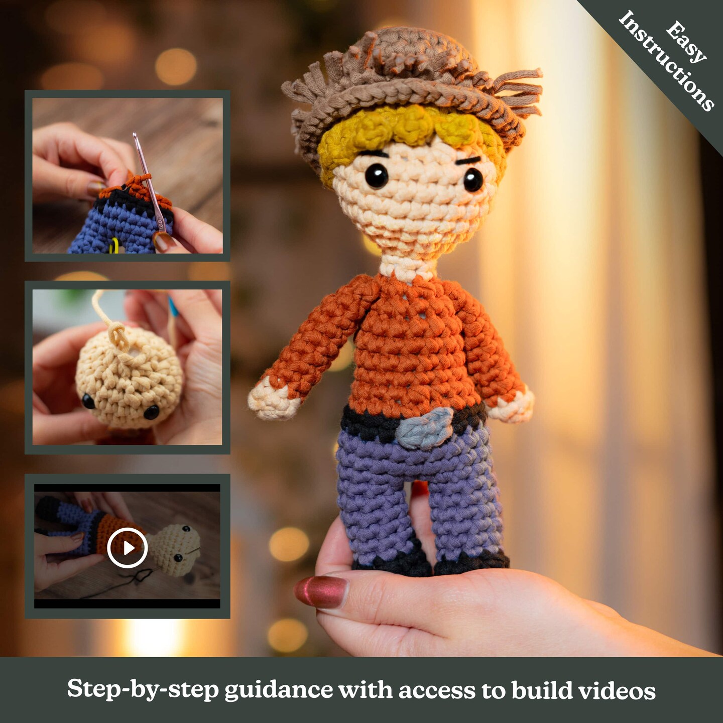 Hearth &#x26; Harbor Amigurumi Crochet Kit for Beginners