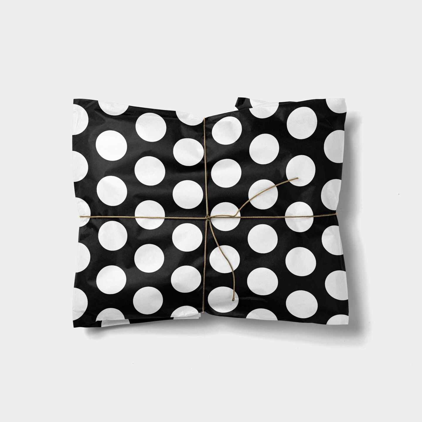 Big White Polka Dots Gift Wrap