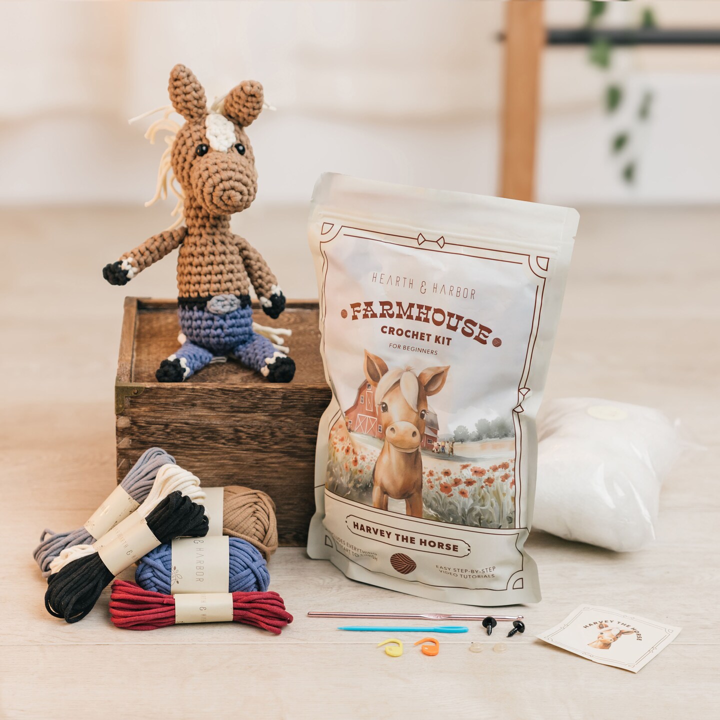 Hearth &#x26; Harbor Amigurumi Crochet Kit for Beginners