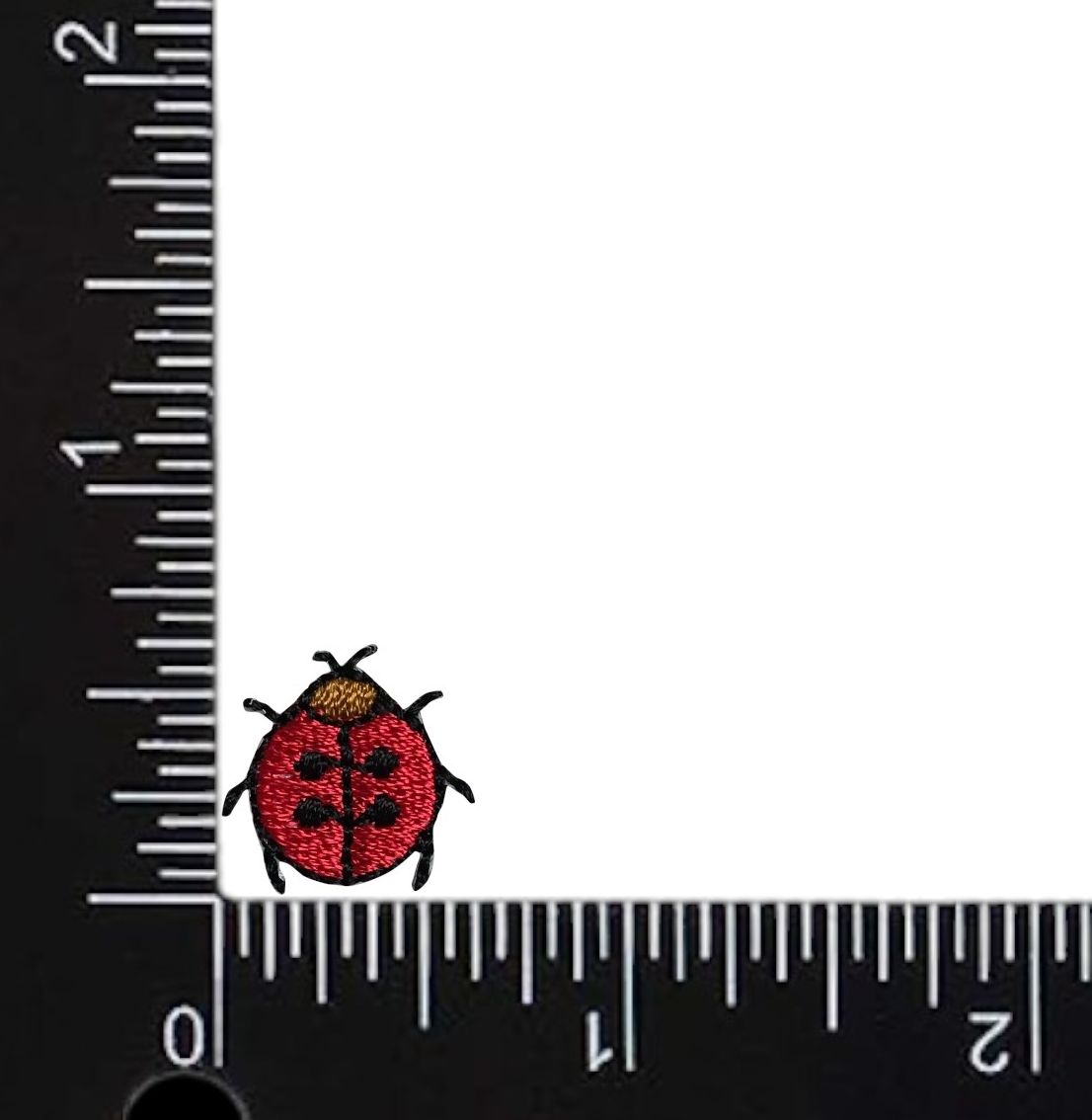 Set of 3, Mini Ladybug, Embroidered, Iron on Patch