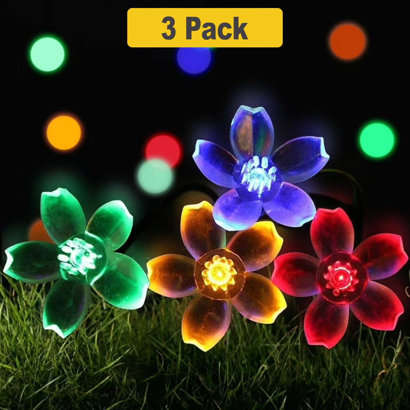 50 LED Solar Power Cherry Blossom String Light