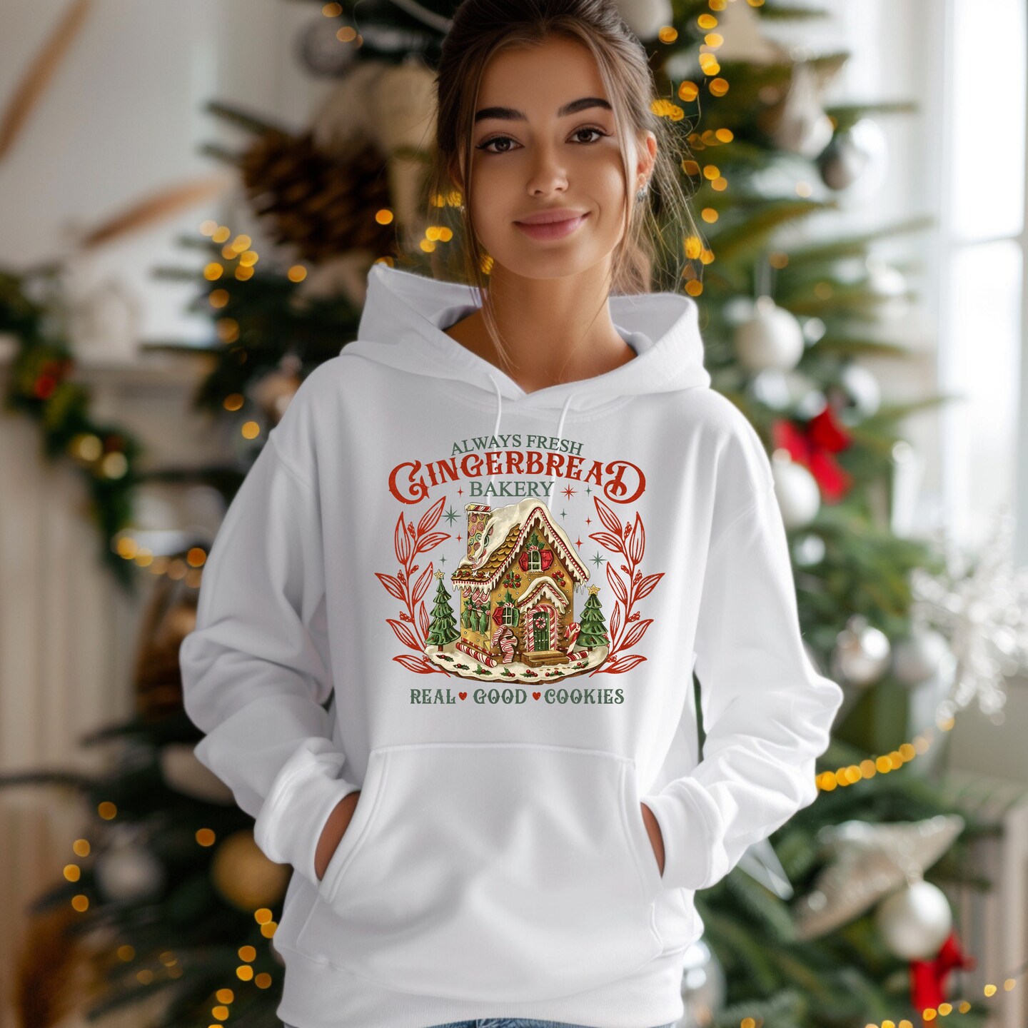 Funny Santa Hoodie, Holiday Hoodie, Christmas Hoodie | MakerPlace