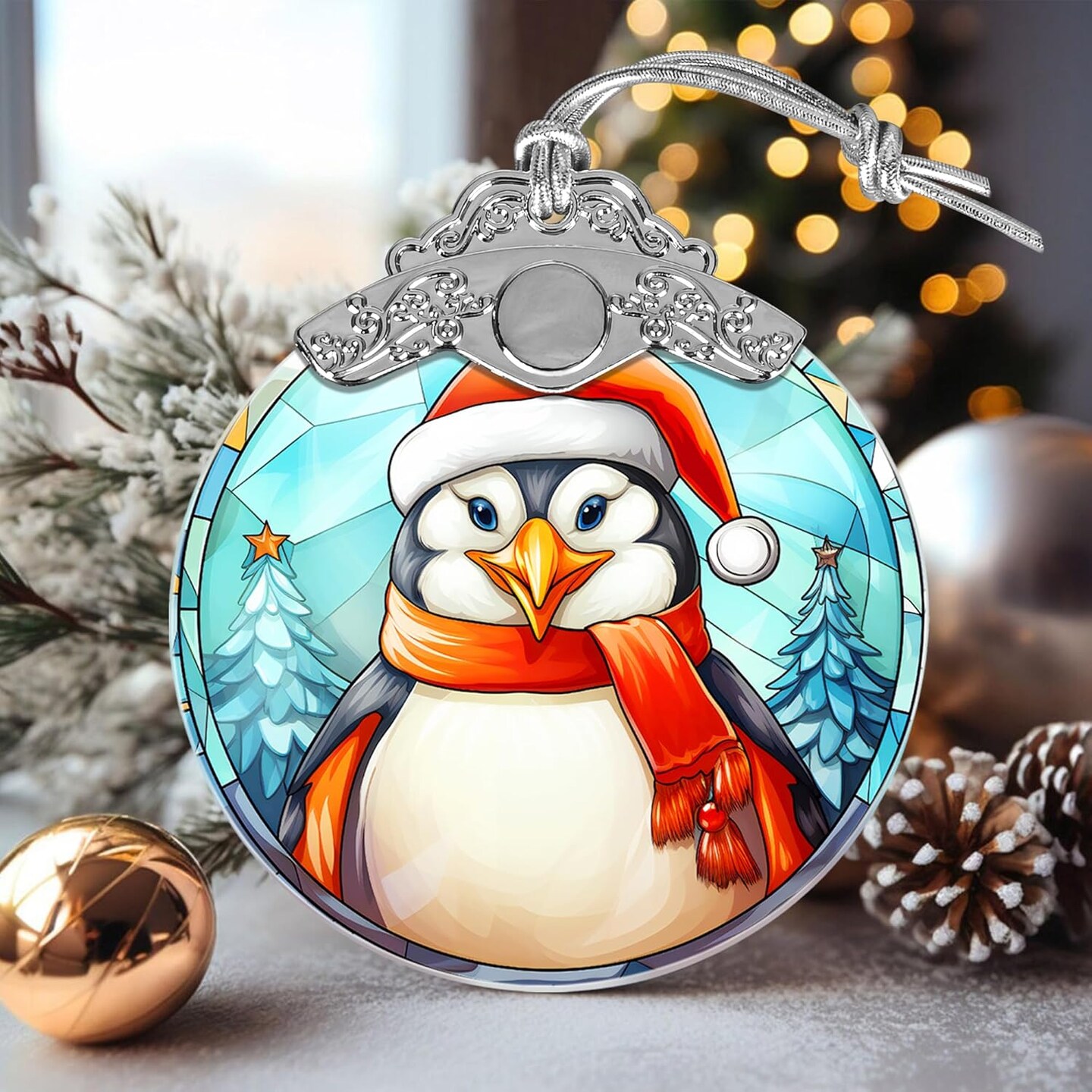 Penguin Christmas Ornaments, Penguin Ornaments for Christmas, Christmas Tree Ornaments, Holiday Decor