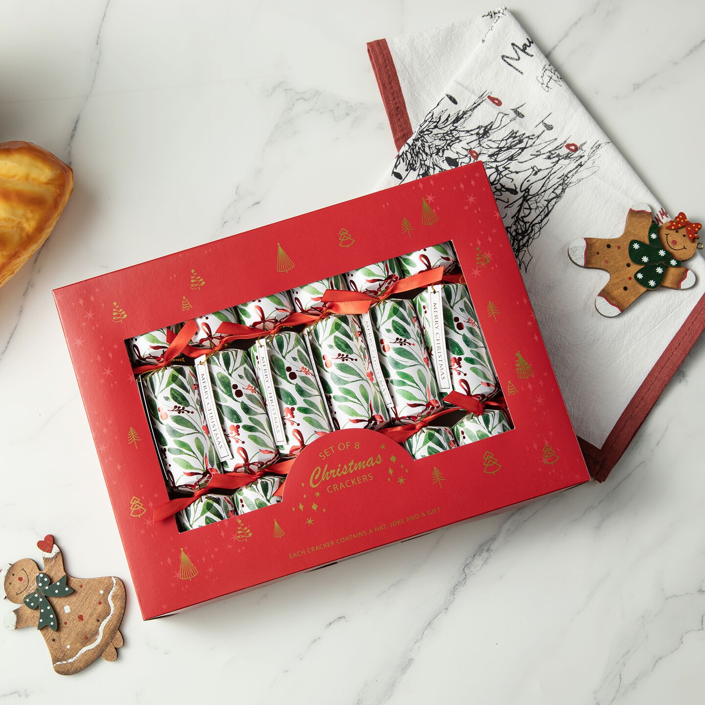 8PK 1.50''D X 10.00''H Christmas Party Cracker with Gift Contents