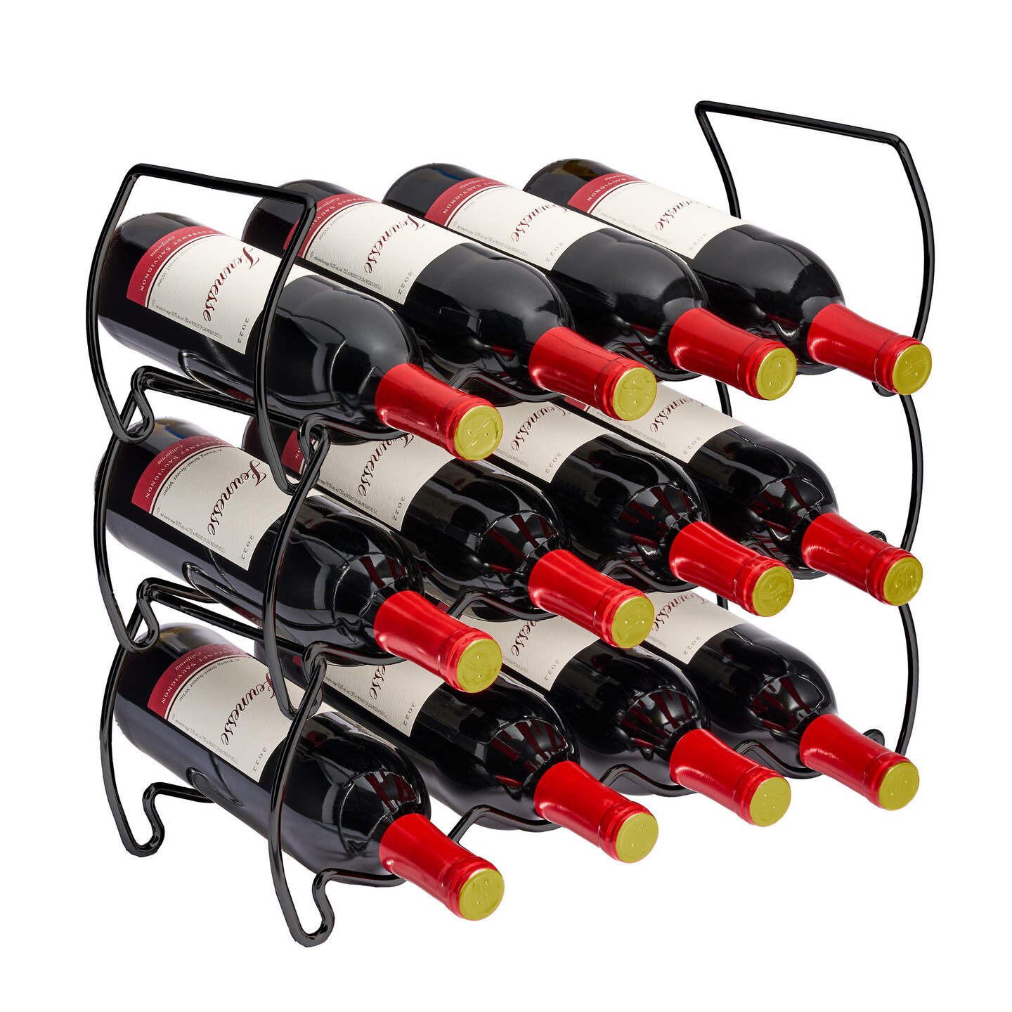 Sorbus Tiered Classic Style Stackable Wine Rack - Perfect for Bar, Wine Cellar, Basement, Cabinet, Pantry, etc
