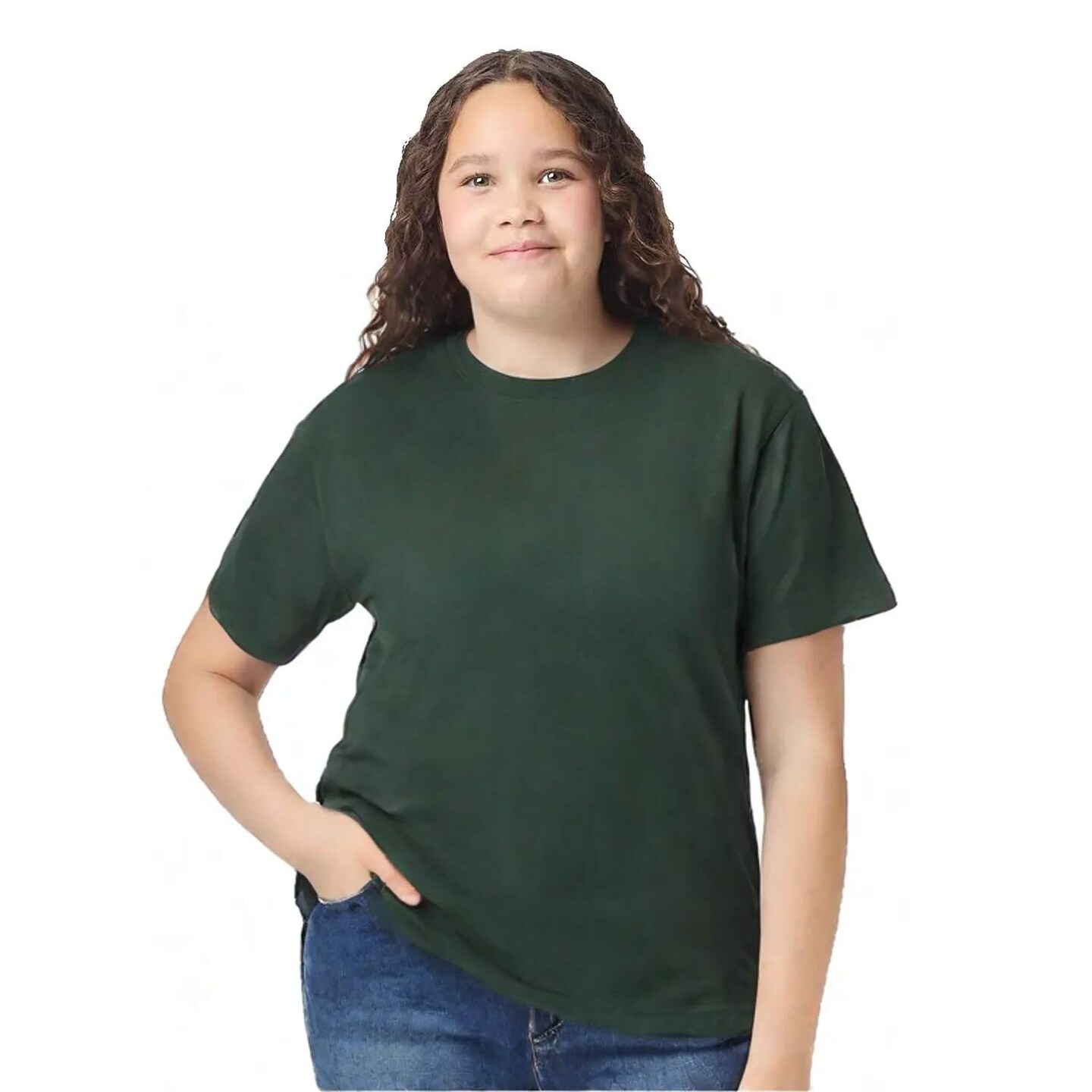 Gildan Heavy Cotton Youth Crewneck Short Sleeve T-Shirt Durable Kids Basic Tee for Everyday Comfort