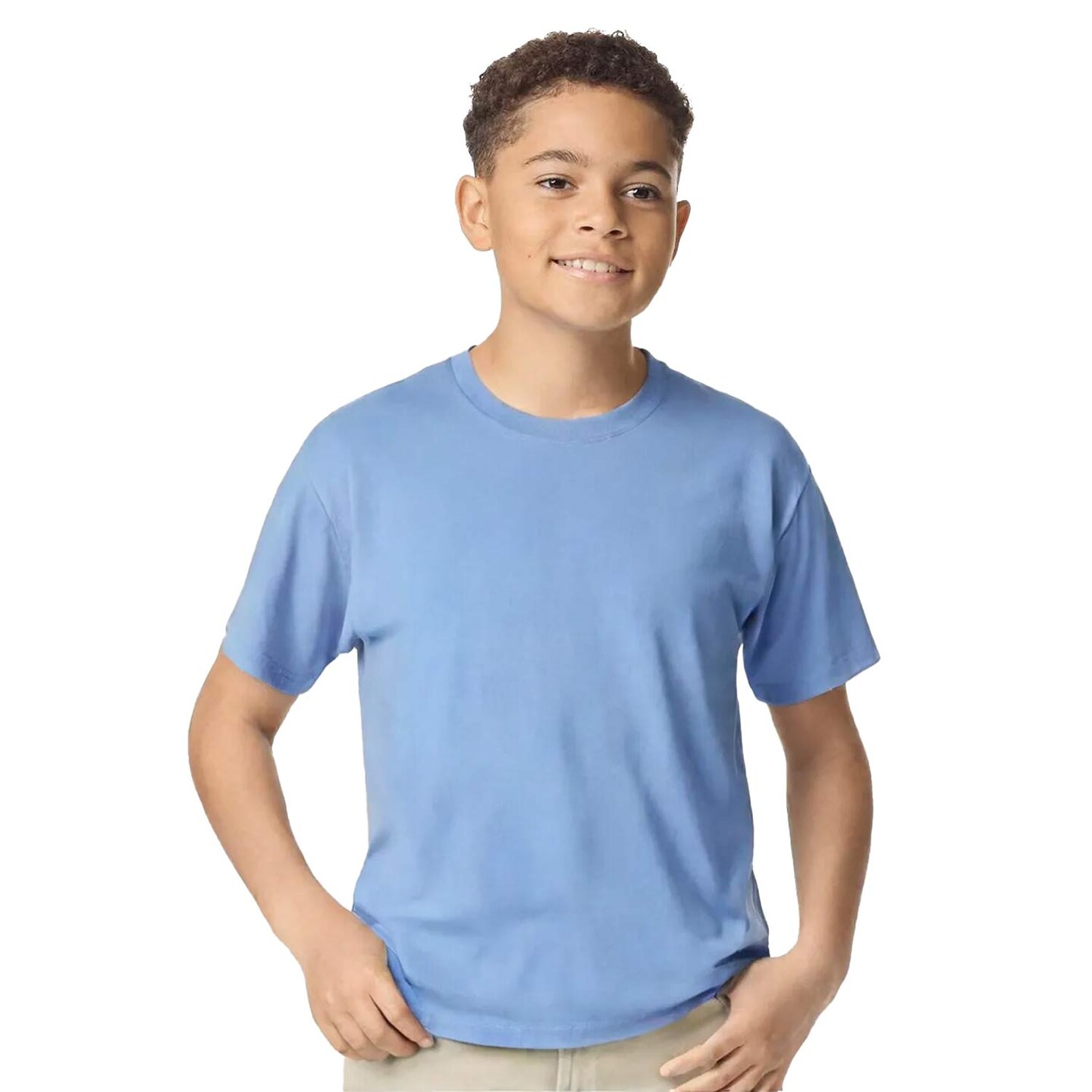 Gildan Youth Heavy Cotton Crewneck Short Sleeve T-Shirt for School Events & Casual Wear Everyday Cotton Tee