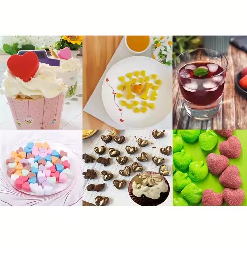 Large 25 cavity Silicone Heart Mold,