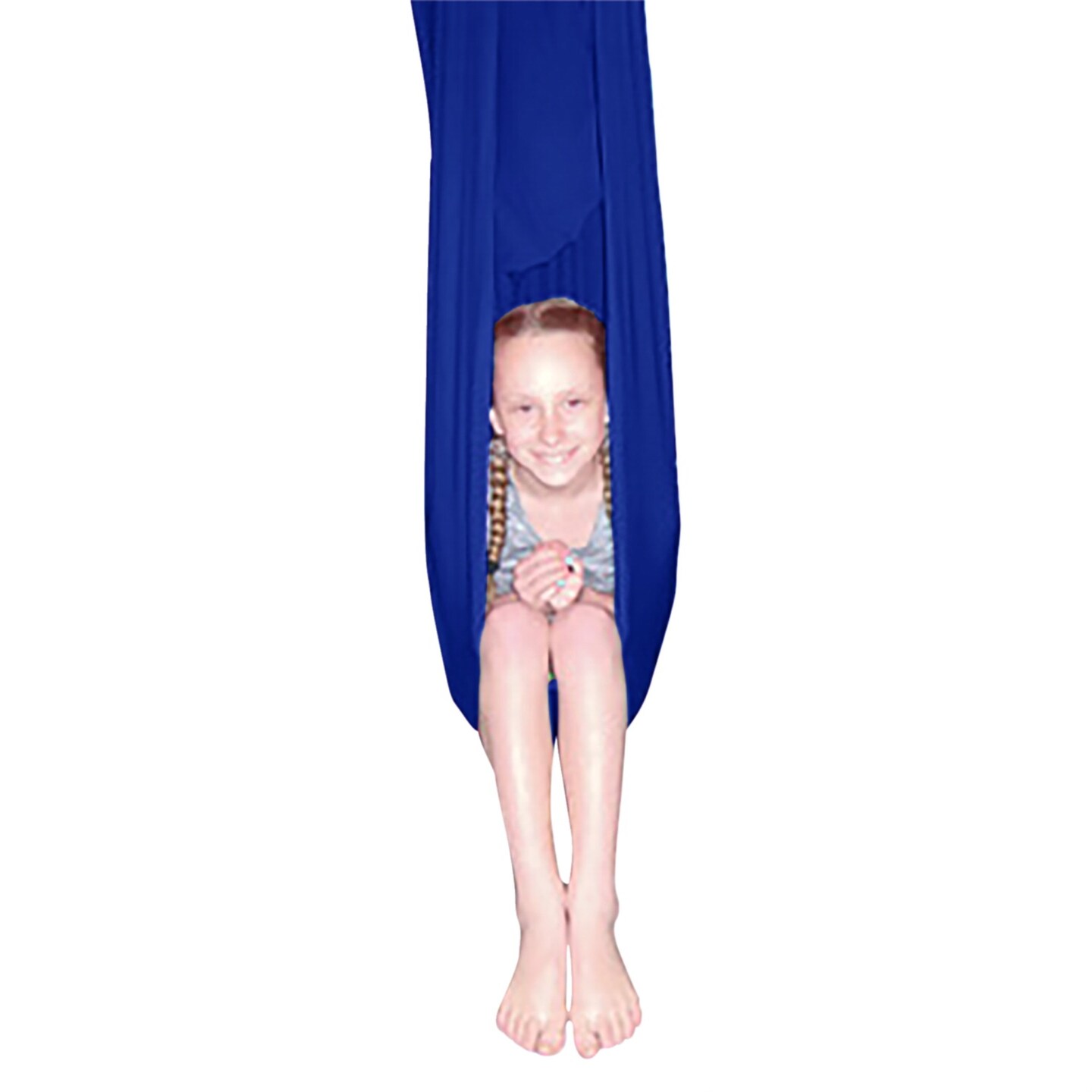 Abilitations Cocoon Swing, Lycra, 60 x 40 Inches, 120 Pound Capacity, Blue