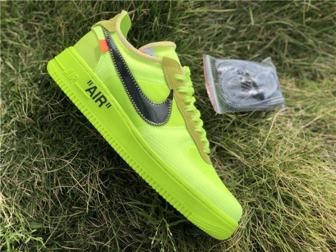 Nike Air Force 1 Low Off-White Volt | MakerPlace by Michaels