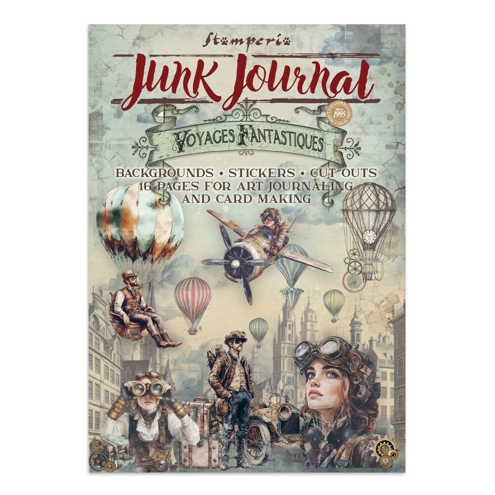 Stamperia Junk Journal, Ephemera And Die Cuts-Voyages Fantastiques