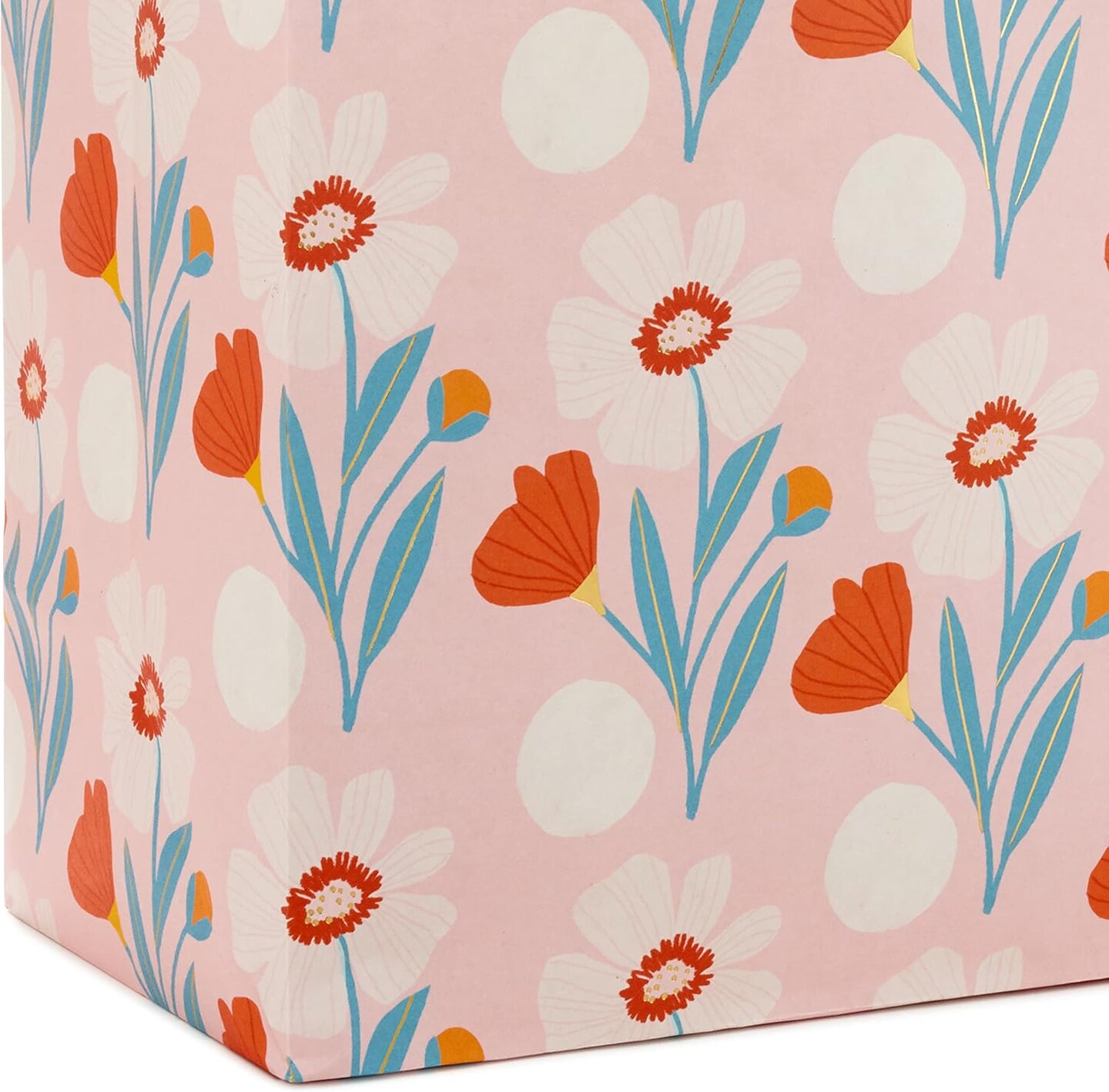 Spring Floral Gift Bags – Assorted Sizes 8-Pack (4 Medium, 4 Large) | Teal, Pink, Yellow, Lemons & Florals for Easter, Birthdays, Mother’s Day & Showers (Pink, Yellow, Turquoise)