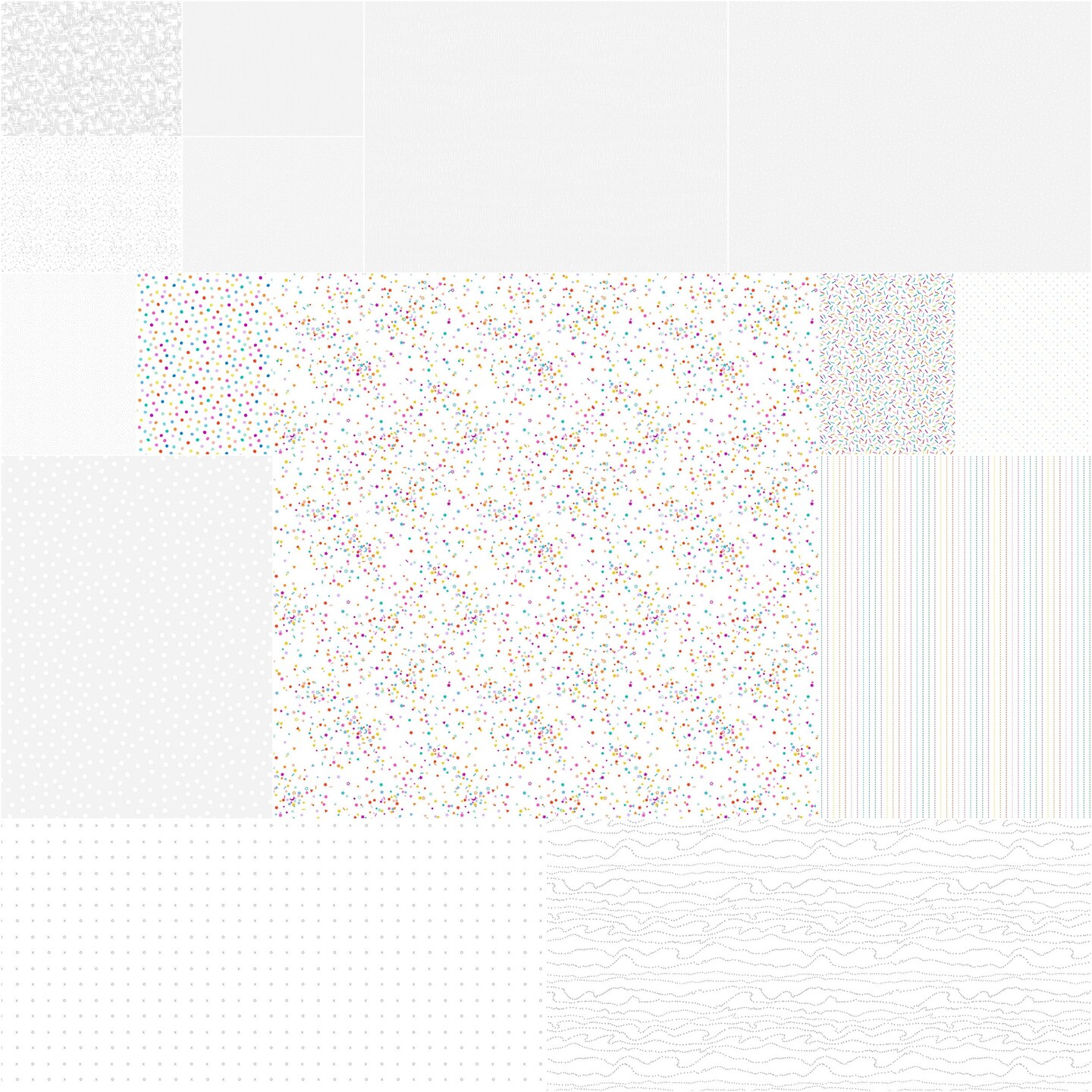 Dovetail 10&#x22; Square Pack (Layer Cake) by Ghazal Razavi for Figo (TDOVE42-10)