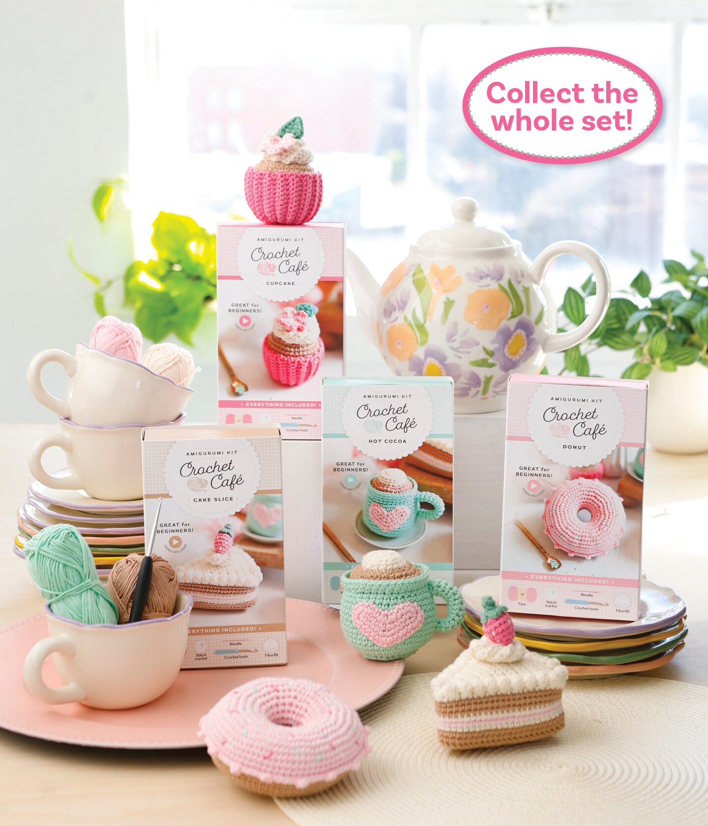 Crochet Cafe Amigurumi Kit Cake Slice: Everything You Need Is Included!