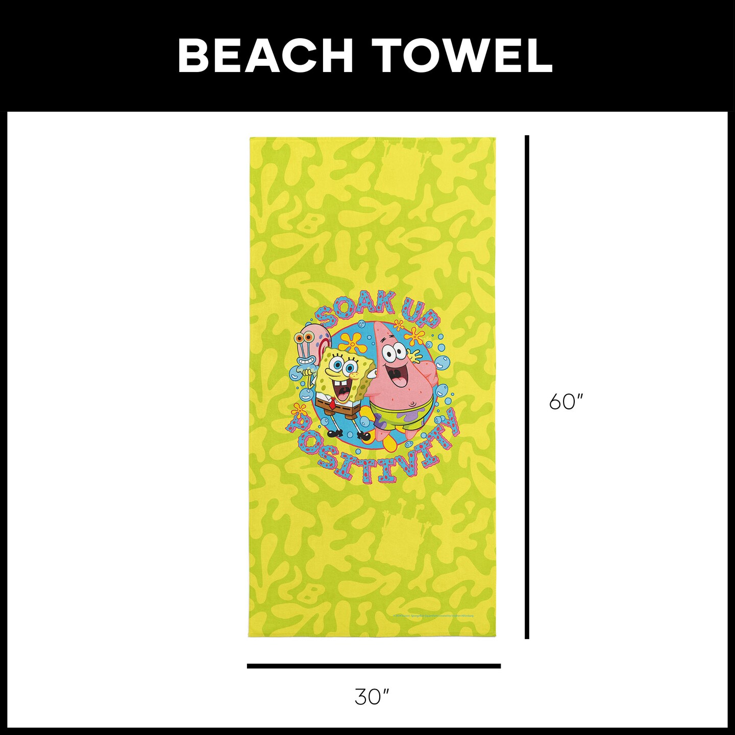 Nickelodeon Spongebob Squarepants Beach Towel