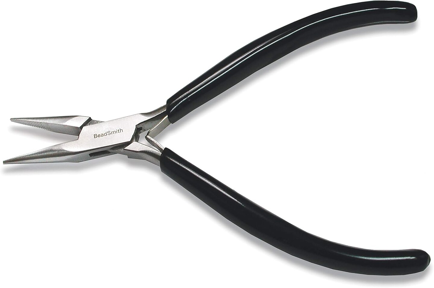 The Beadsmith Chain Nose Pliers – Extra Fine Tips – PVC Grip Handle with Double Leaf Springs – Jewelry Making Tool for Creating Bracelets, Earrings and Necklaces