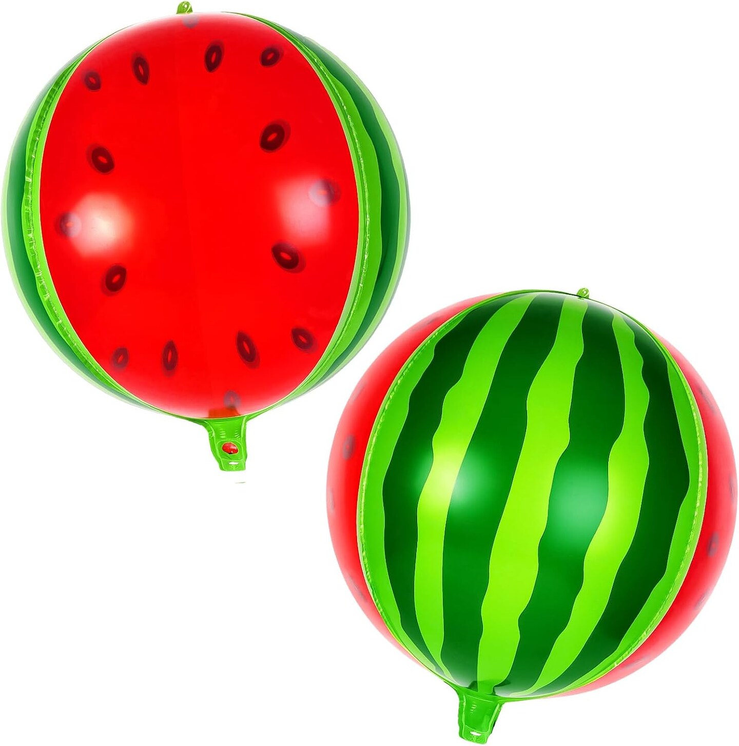 6 Pcs Round Watermelon Balloons