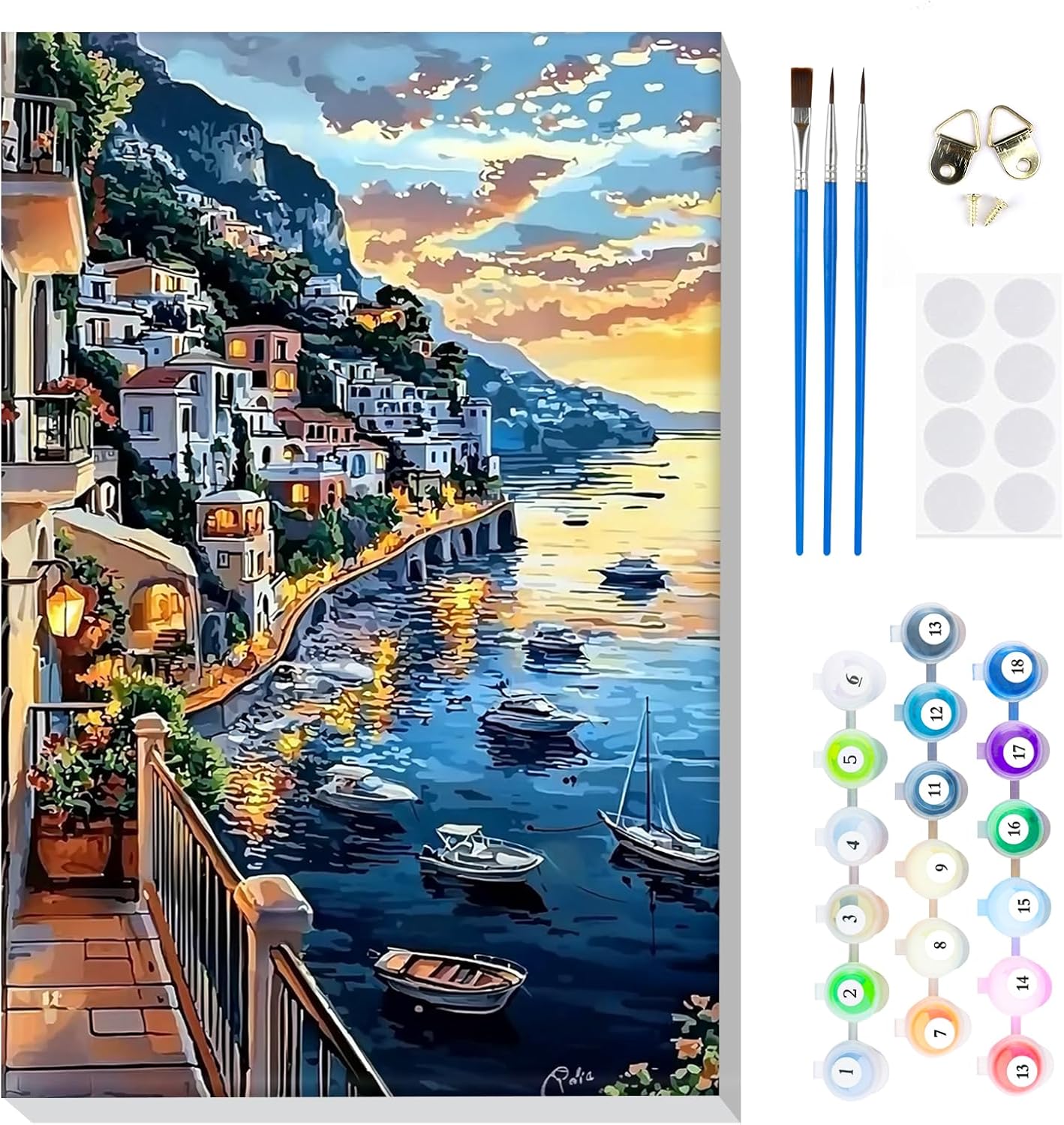 Paint by Number Kit for Adults Beginners Framed