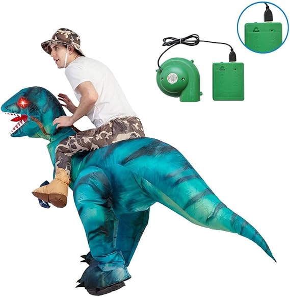 GOOSH Inflatable Dinosaur Costume for Kids and Adults Halloween Costumes