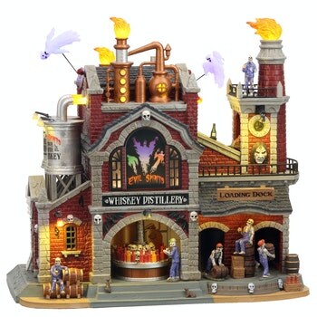 Lemax Spookytown Evil Spirits Whiskey Distillery