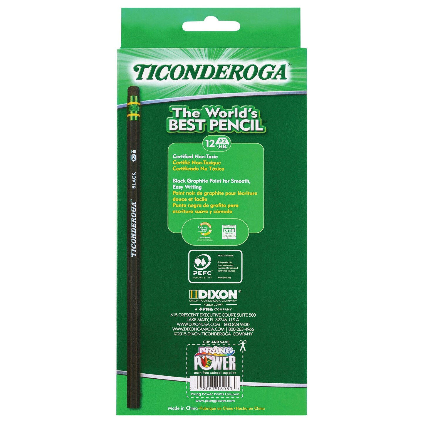 Wood-Cased Pencils, Black, 12 Count
